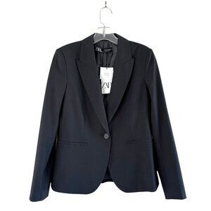 Zara Join Life Black Single Button Classic Blazer